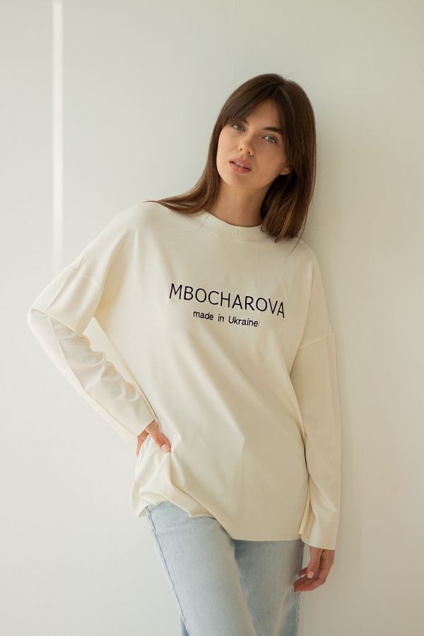 Лонгслів MBocharova молочний КС004 #RU# Лонгслив MBocharova молочный КС004 № 1